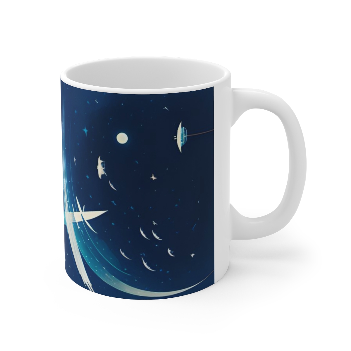 Cosmic Sky Ceramic Mug 11oz - Image 4